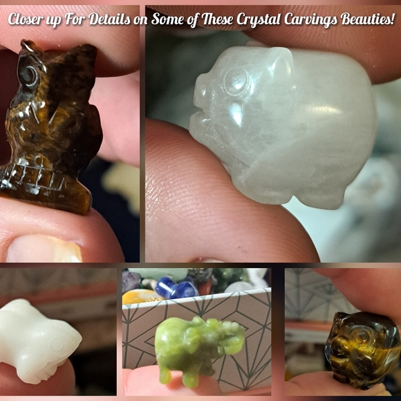 2 (Two) Mystery Mini Crystal Carving - Picture 5 of 11